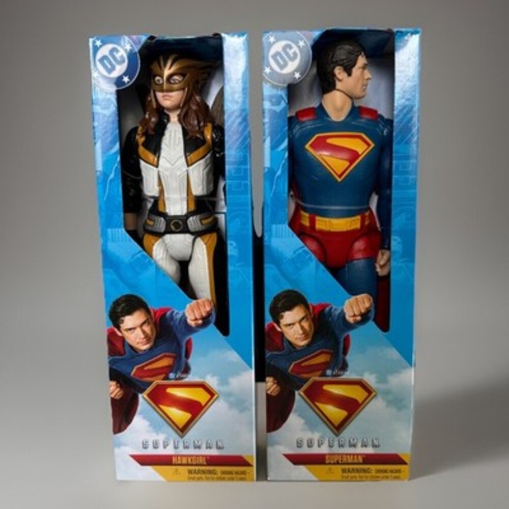 DC Superman Movie 2025 12" Superman & Hawkgirl Figure Set Spin Master NEW